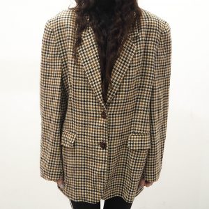 Blazer Houndstooth Check Brown & Black