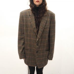 Blazer Houndstooth Check Brown